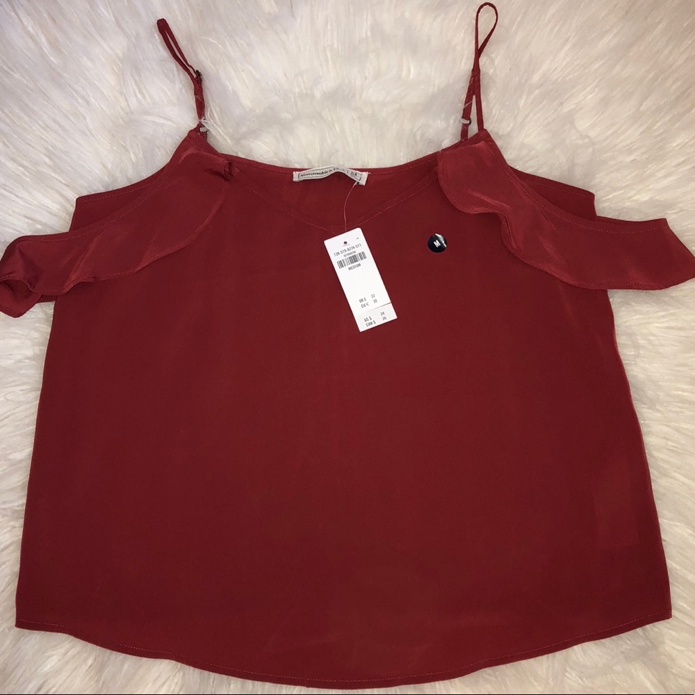 Abercrombie Off-the-Shoulder ruffle Camisole